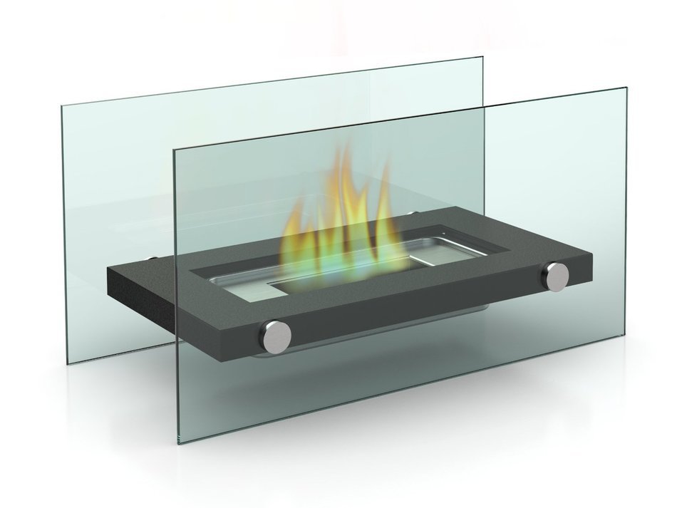 Designer&rsquo;s All Season Table Top Ethanol Fireplace, Both Indoor and Outdoor Use
