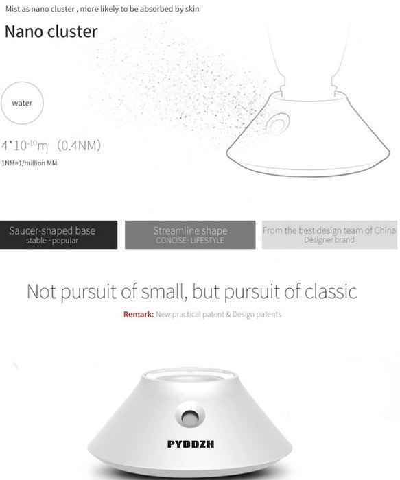 PYDDZH Mini Humidifier USB Wire Controller and Pen Shape, Cool Mist Microporous Type, Travel Humidifier - USB... N4