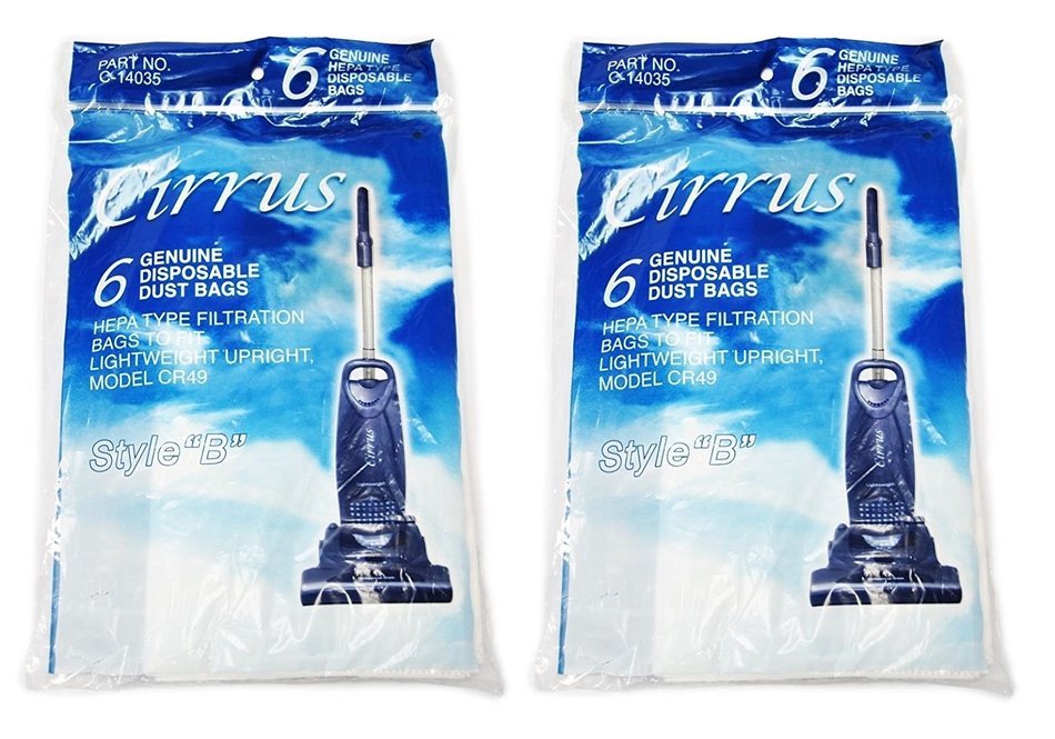 (12) Sunbeam VC9310S Style B HEPA Synthetic Filtration Vacuum Cleaner Bags