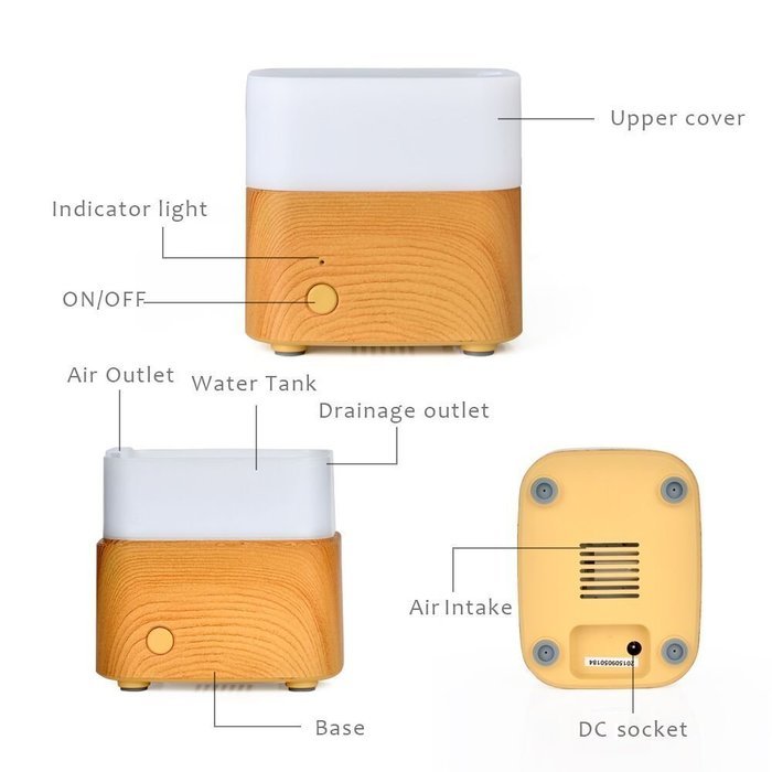 Essential Oil Diffuser Souldio&trade;120ml Portable Humidifier,7 Color Changing Led Lights Air Humidifier Ultrasonic... N2