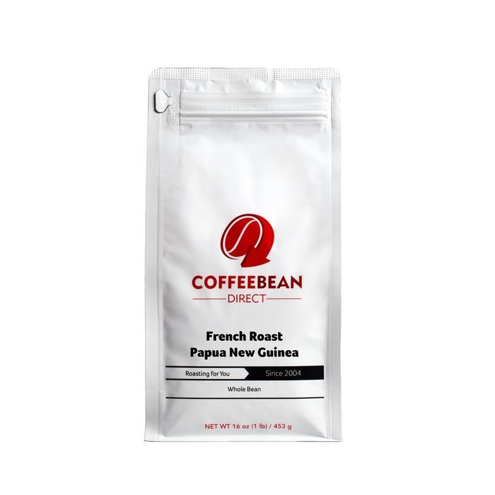 Coffee Bean Direct French Roast Papua New Guinea, Whole Bean Coffee, 16-Ounce Bag