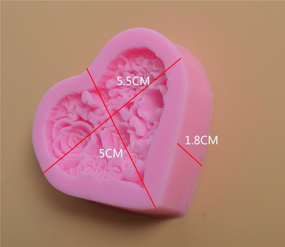 Bestwoohome 4 Set Silicone Fondant Baking Mold Cake Sugar Craft Chocolate Decorating DIY (Cherry Blossoms) N41