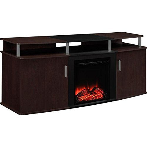 Altra Cherry Carson 70 inch LED Fireplace TV Console N2