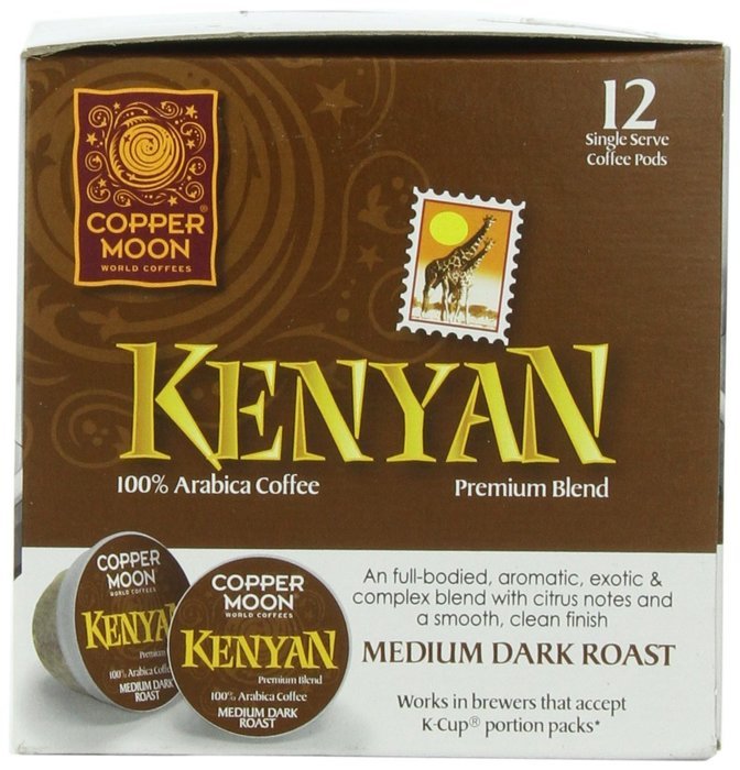 Copper Moon Kona Blend Single Cup Pod, 40 Count for Keurig K-cup Brewers N10