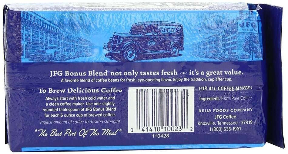 JFG Special Blend Coffee, 11.5 Ounce Brick (Pack of 4)