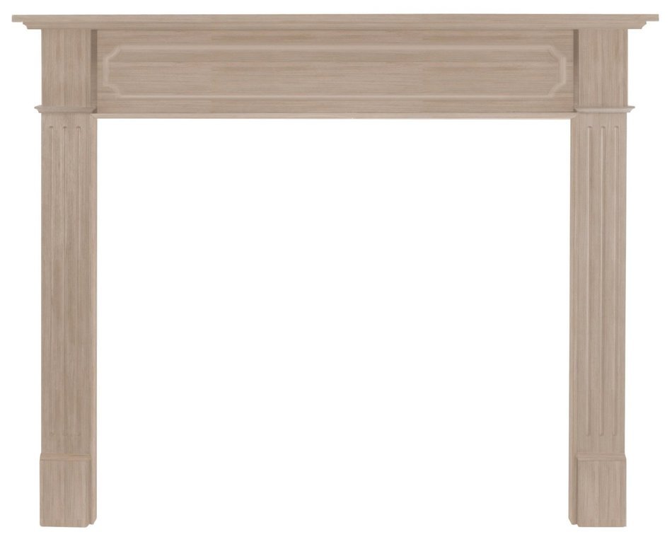 Pearl Mantels 111-50 Alamo Unfinished Fireplace Mantel, Interior Opening 50-Inch Wide by 42-Inch High