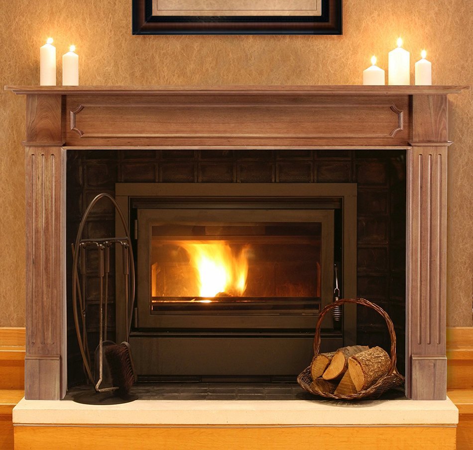 Pearl Mantels 111-50 Alamo Unfinished Fireplace Mantel, Interior Opening 50-Inch Wide by 42-Inch High N2