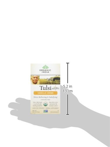 Organic India Tulsi Tea, Vanilla Creme, 18 Count