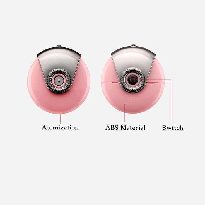 Removable Plug and Play Humidifier Cell Phone Beauty Mist Spray Diffuser for Android Smartphones (Pink) N12