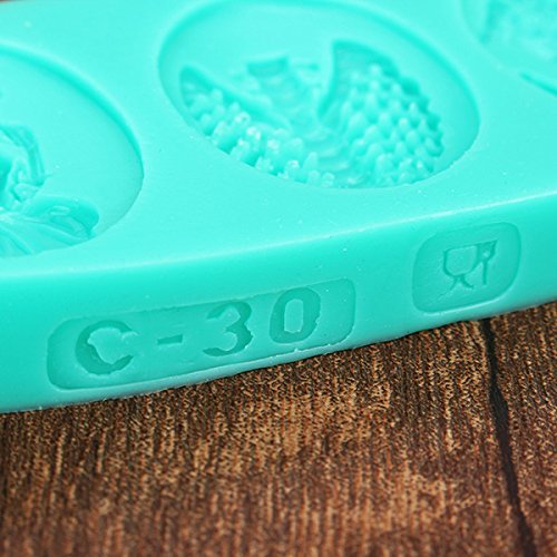 "Halloween Skeleton Skull Witch Styling Fondant Cake Mold Silicone Chocolate Candy Jelly Mould" shopping N7