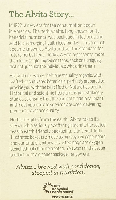 Alvita Teas Pau D' Arco Herbal Tea Bags, 24 Count N4