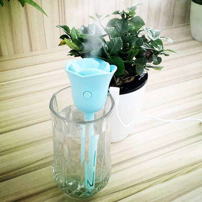 Holly Store Lucky Flower Autumn Remove Drying Office Mini Humidifier Pink N2