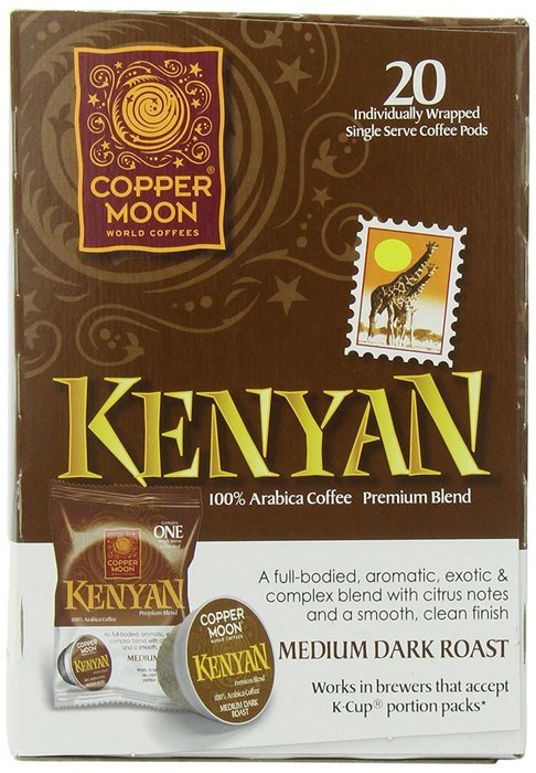 Copper Moon Kona Blend Single Cup Pod, 40 Count for Keurig K-cup Brewers N13
