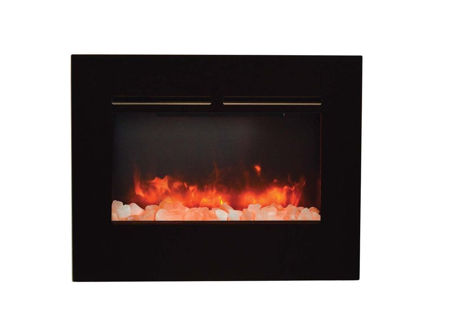 Amantii ZECL-26-2923-FLUSHMT-BG Zero Clearance Series Built-In Flush Mount Electric Fireplace with Ember Media...