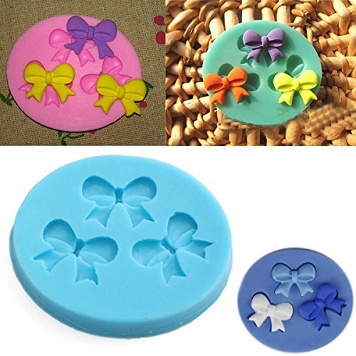 "Silicone 3D Bowknot Fondant Mold Cake Decoration DIY Mold Mould" shopping N2
