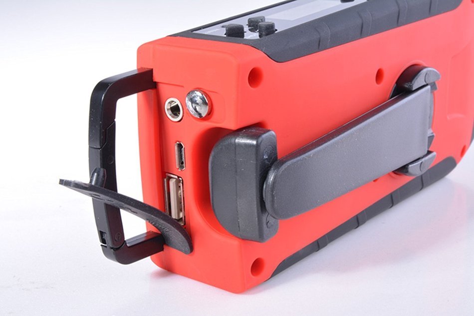 [Upgraded] iRonsnow IS-092 [2000mAh Power Bank+1W flashlight] Weather radio Solar Hand Crank AM/FM/WB NOAA Radio... N27