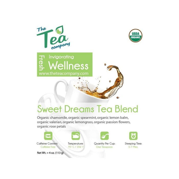 Organic Rose Chamomile Lavender Tea - Loose Herbal Blend - GMO Free - Relaxing - Calming Tisane by The Tea Company... N53