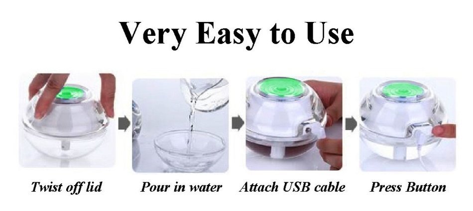 Best Cool & Warm Mist Humidifier by JZK for Sinus Infection, Dry Sinuses, Eyes, Nose, Throat - Mini Personal Portable... N6