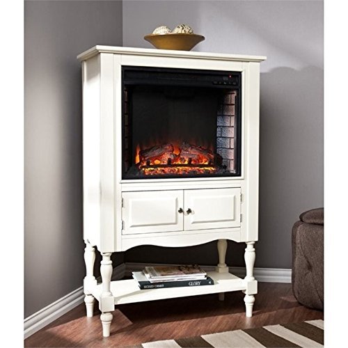 Pemberly Row Fireplace Tower in Antique White