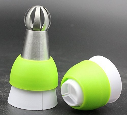 Misula Baking ColorSwirl Tri-color Coupler for Sphere Tips Icing Piping Bag Converter Baking Cake Cupcake Cookie...