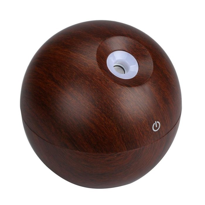 AutumnFall LED Touch Aroma Ultrasonic Humidifier USB Essential Oil Diffuser Air Purifier (Brown) N8