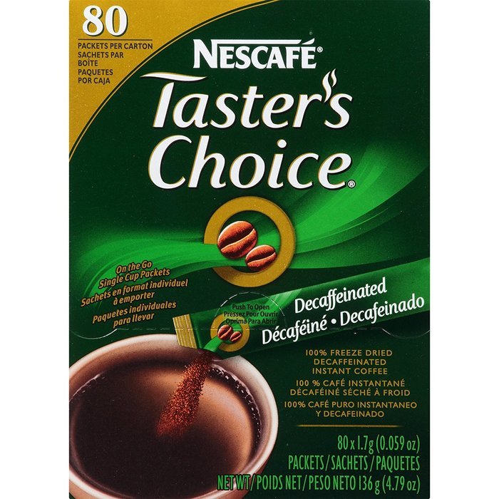 Nescafe Coffee, Taster's Choice Decaf Stick Pack, 4.79 Ounce Package, 80 Count N9