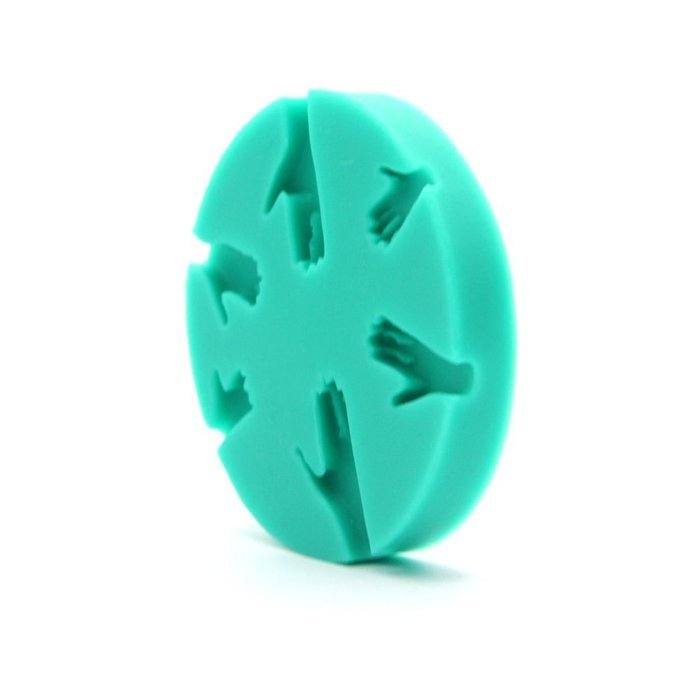 Mochiglory Palm Hand Shape 3D Fondant Cake Decorating Silicone Mould DIY Baking Mold N3