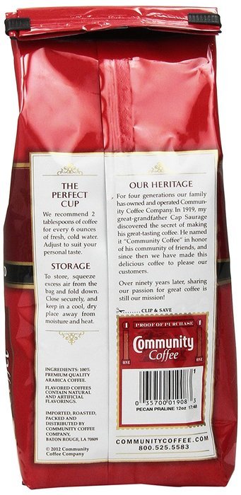 Community Coffee Ground Pecan Praline, 12 Ounce N2
