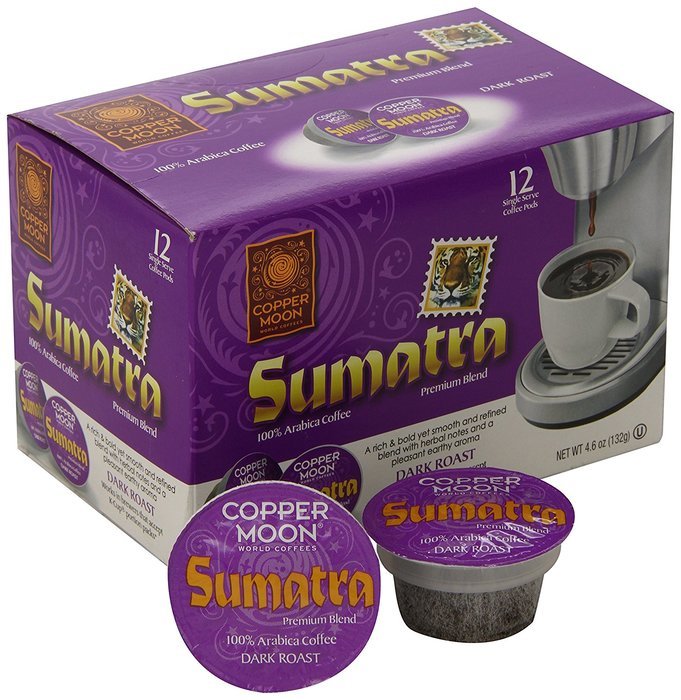 Copper Moon Kona Blend Single Cup Pod, 40 Count for Keurig K-cup Brewers N23