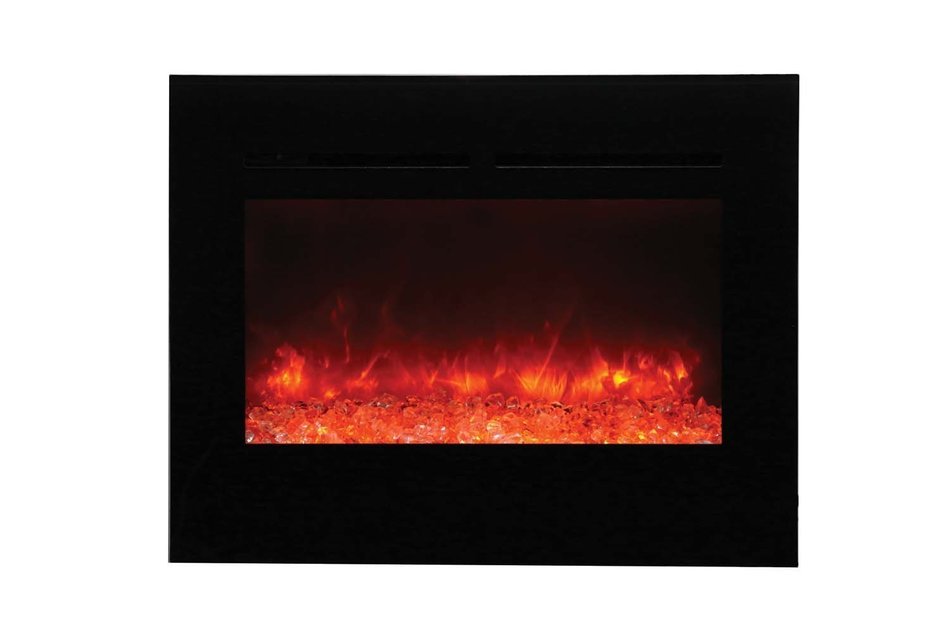 Amantii ZECL-26-2923-FLUSHMT-BG Zero Clearance Series Built-In Flush Mount Electric Fireplace with Ember Media... N4