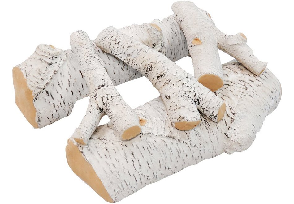 Moda Flame 16" Birch Ceramic Fireplace Gas Logs - 5 Piece N2