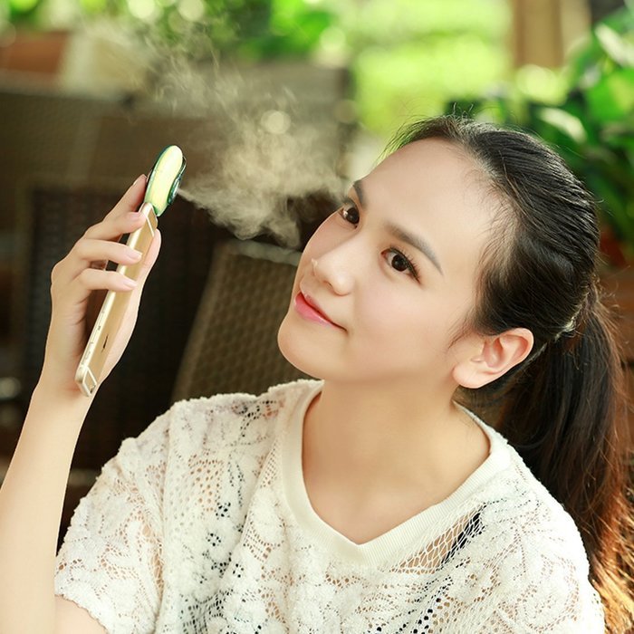 Removable Plug and Play Humidifier Cell Phone Beauty Mist Spray Diffuser for Android Smartphones (Pink) N26