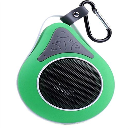 Mfine New Round Waterproof Wireless Bluetooth Shower Speaker Handsfree Speakerphone Compatible with All Bluetooth... N6