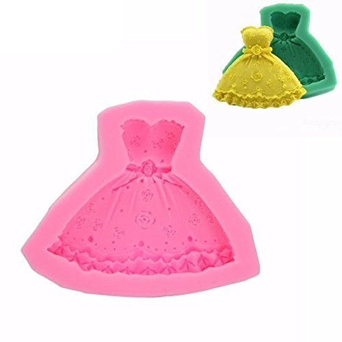 Wedding Dress Fondant Mold Silicone Cake Decorating Craft