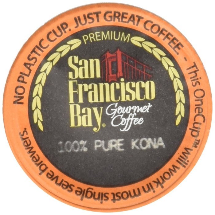 San Francisco Bay One Cup, Pure Kona, 30 Single Serve Coffees