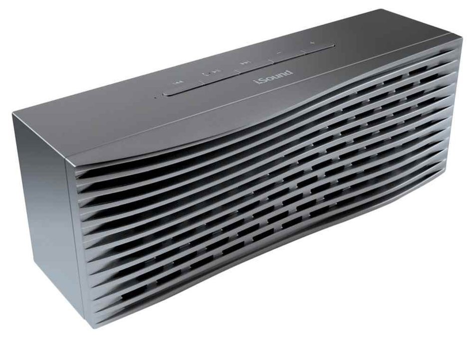 iSound ConcertBlok Pro Rechargeable Portable Wireless Speaker Plus Speakerphone (Black)