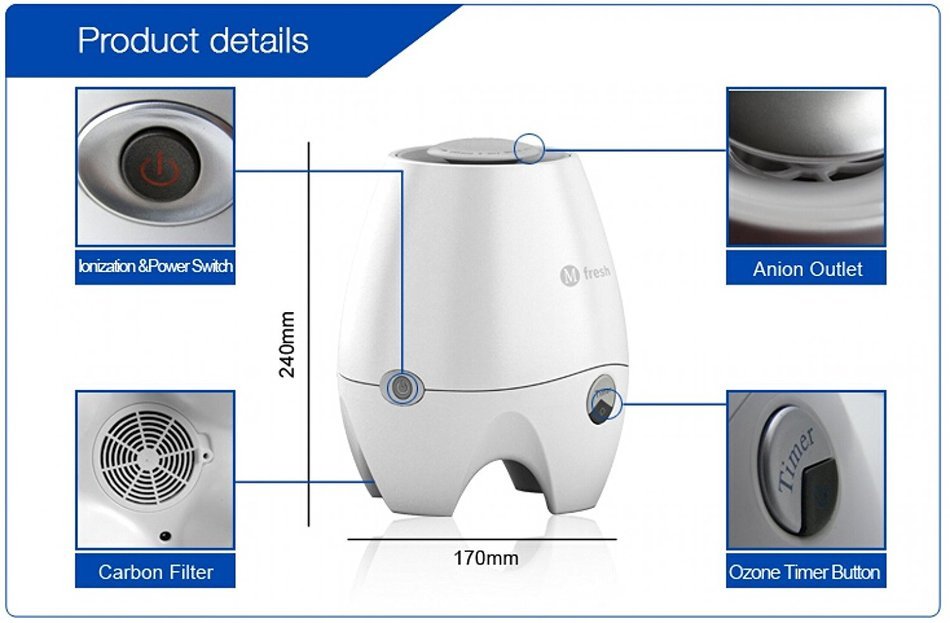 Efficient Home Air Purifier with UV Sanitizer and Activated Carbon Filter N4