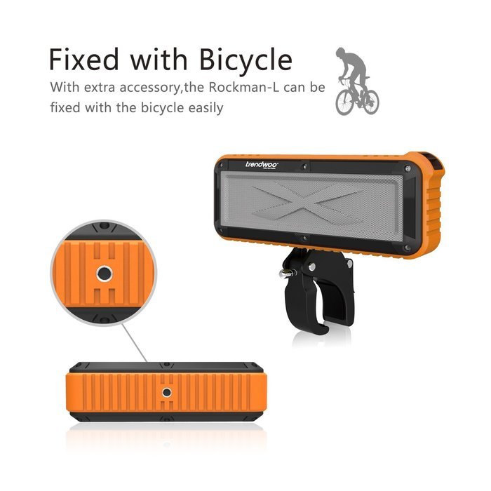 Trendwoo Portable Outdoor and Shower Bluetooth Speaker, Durable Wireless Waterproof Speakers Hands-Free with Built-In... N16