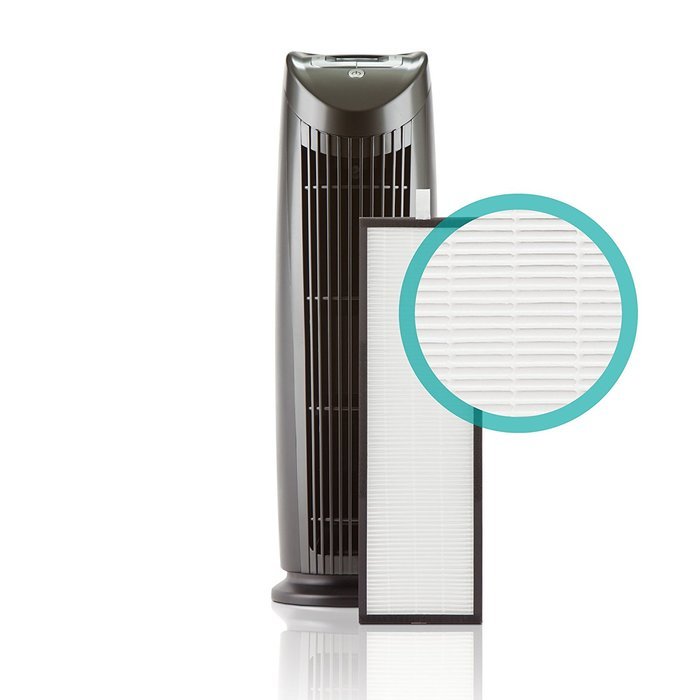 Alen T500 Tower Air Purifier with HEPA-Pure Filter for Allergies and Dust (Black, 1-Pack) N25