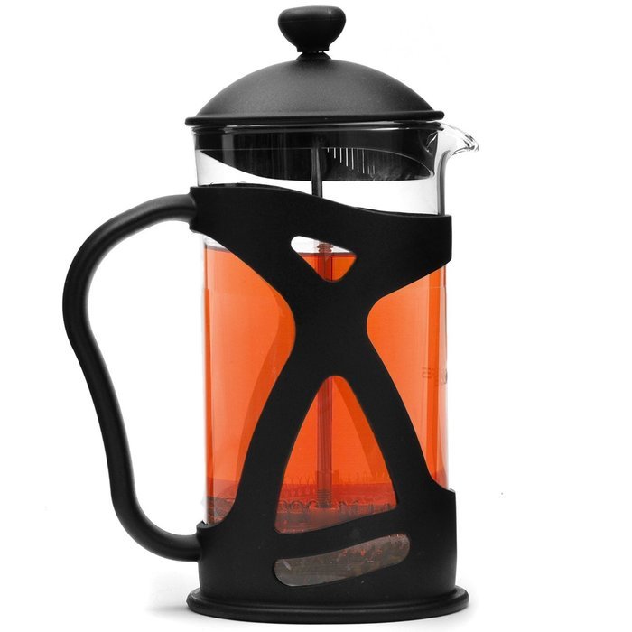 Bl&uuml;mwares 34-Ounce French Coffee & Teapot With Glass Pitcher & Decorative Holder N2