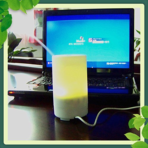 50ml Mini Car/USB LED Series Aroma Diffuser Potable Essential Oil Air Humidifier FD05 by Purple-Violet N5