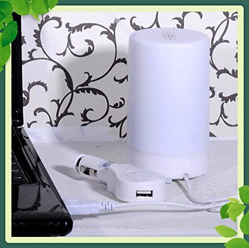 50ml Mini Car/USB LED Series Aroma Diffuser Potable Essential Oil Air Humidifier FD05 by Purple-Violet N6