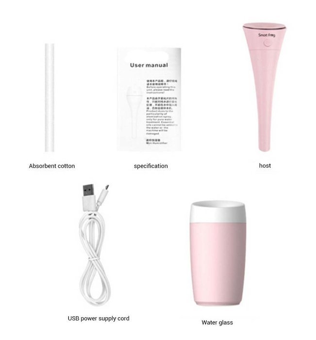 DOGOO Mini Portable Creative Humidifier, Cool Mist Ultrasonic Humidifier Powered by USB, Auto Shut-off, Extremely... N2