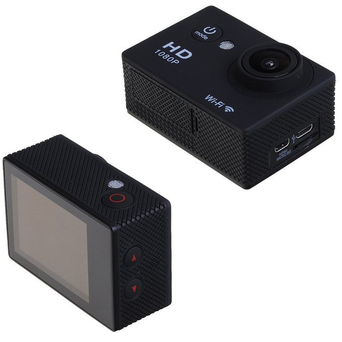 Progre&reg; WIFI Action Digital Camera 12MP Full HD 1080P 30FPS 2.0inch LCD Diving 30M Waterproof Sport DV N12