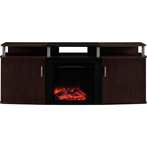 Altra Cherry Carson 70 inch LED Fireplace TV Console N5