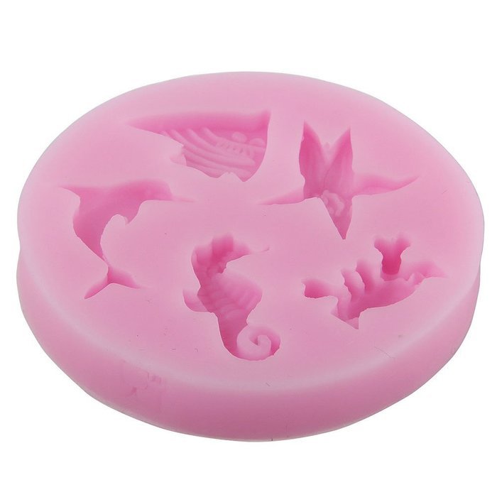 Kobwa(TM) Baby Shower Theme 3D Shoe Shape Silicone Cake Mold Candy Jelly Fondant Making Mold Tools (Pink) with... N14
