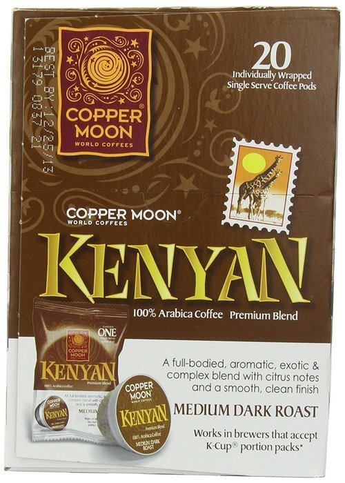 Copper Moon Kona Blend Single Cup Pod, 40 Count for Keurig K-cup Brewers N29