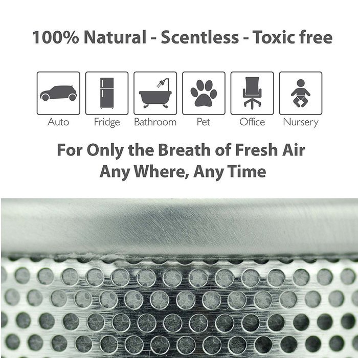 Coco Natural Air Freshener Max Naturally Absorbs Odors, Allergens & Harmful Pollutants for Home, Car, Sports Bag...