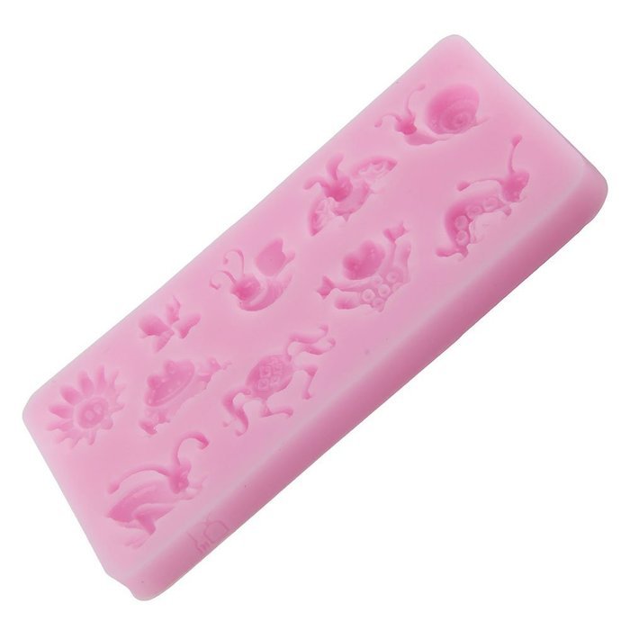 Kobwa(TM) Baby Shower Theme 3D Shoe Shape Silicone Cake Mold Candy Jelly Fondant Making Mold Tools (Pink) with... N19