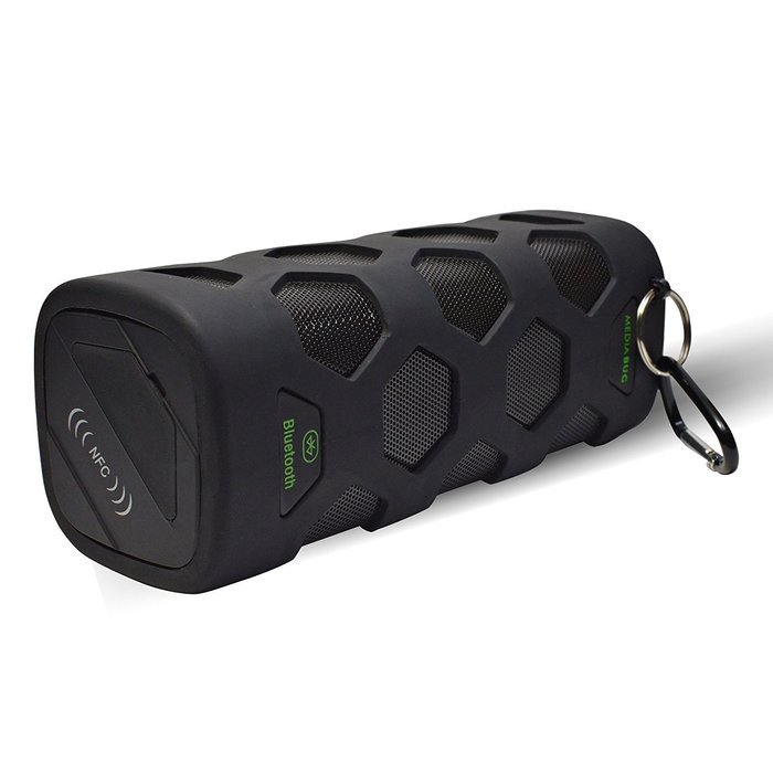 MediaBug Summit Rugged Water-Resistant/Waterproof Portable 10W Wireless Outdoor Bluetooth Speaker with Power Bank... N7